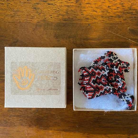 [Gathering Tribes] NWOT Beaded Pouch Necklace - Picture 3 of 6